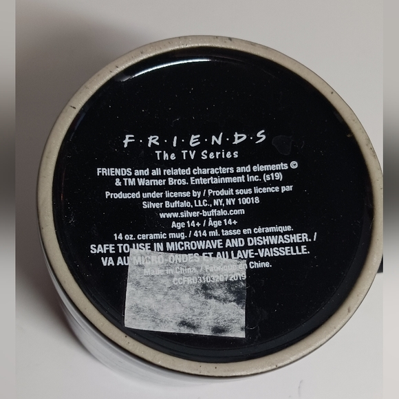Friends Mugs – Friends Central Perk Ceramic 14oz Black Ceramic Mug - Picture 6 of 6